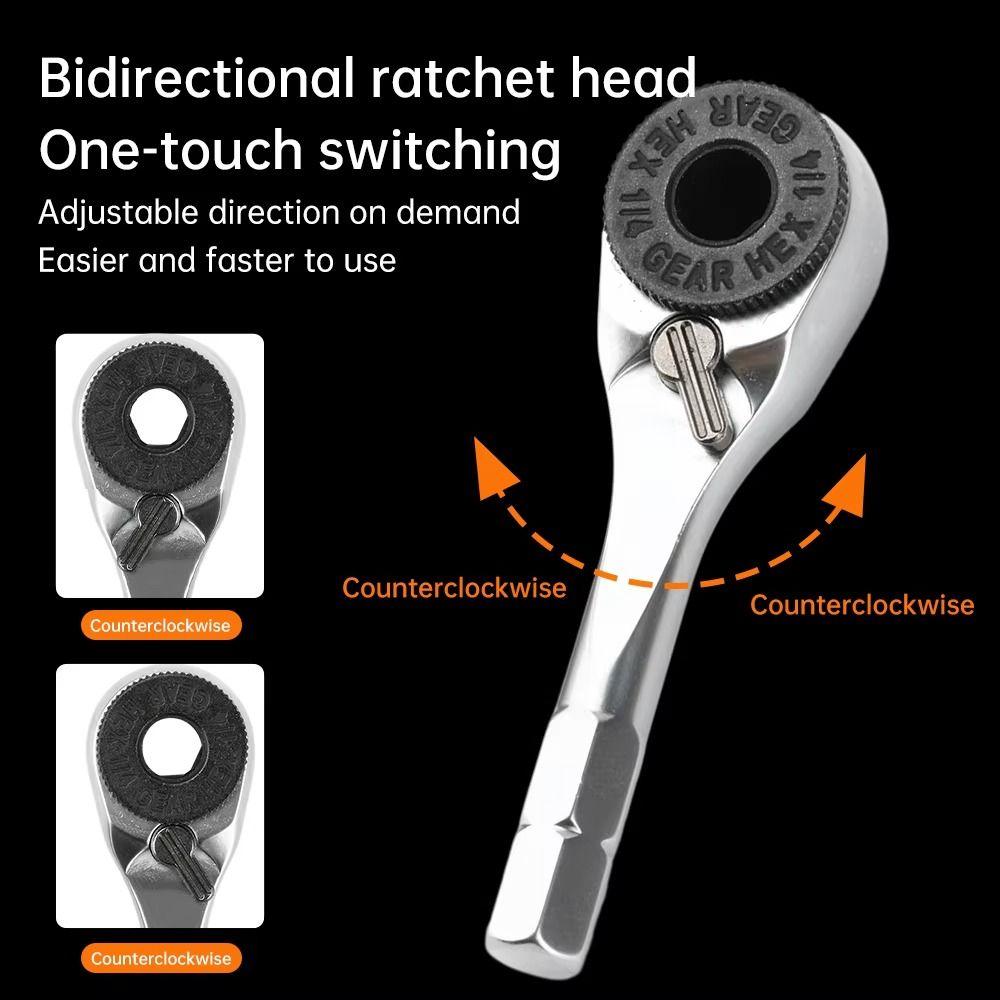 Precision Mini Ratchet Wrench Mini Torque Wrench Manual Hexagonal Ratchet Wrench  Hand Repair Tools