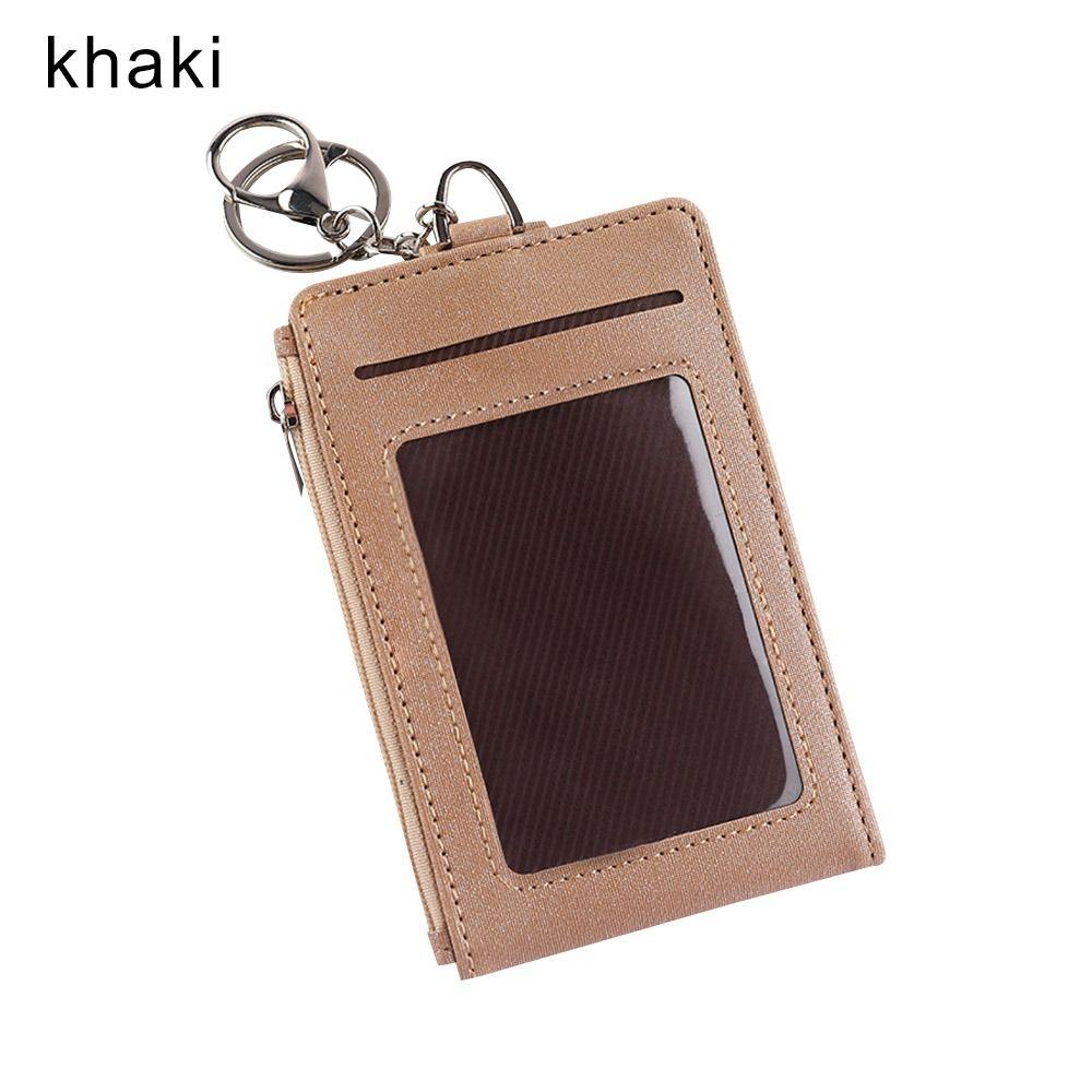 Supplies Carabiner Style Wallet Zipper Bag Card Bag Card Badge Holder ID Lanyard Name Tag Key Chain