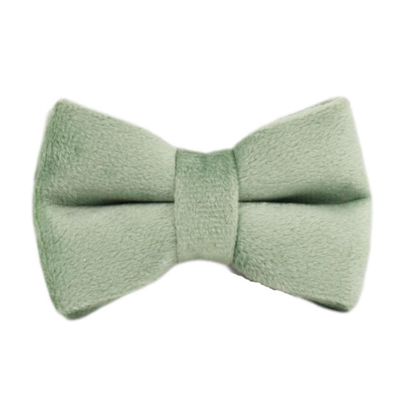 Mint Green Velvet Cat Collar with Bell and Scarf Small