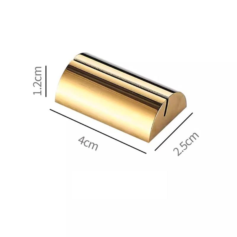 Stainless Steel Table Place Card Holder Solid Geometric Shape Menu Sign Holder Stable Table Number Display Stand Wedding Party