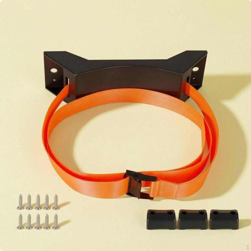 Mounting Bracket Adjustable Straps RV Rack Heavy Duty Recreational Vehicle Gas Bottle Holder for
