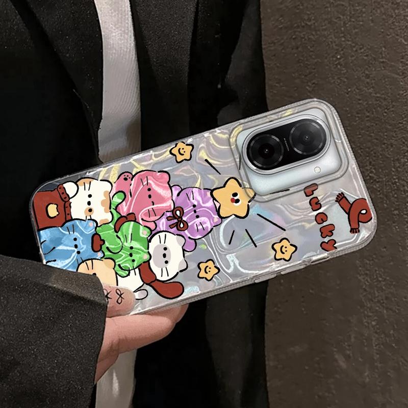 Cartoon Cat Love Heart Girls Case For Xiaomi Redmi 14C 13C 10 9A 9C Note 14 13 12 11 10S 9 8 Pro Plus A5 A4 A3 A2 A1 Funda Cover