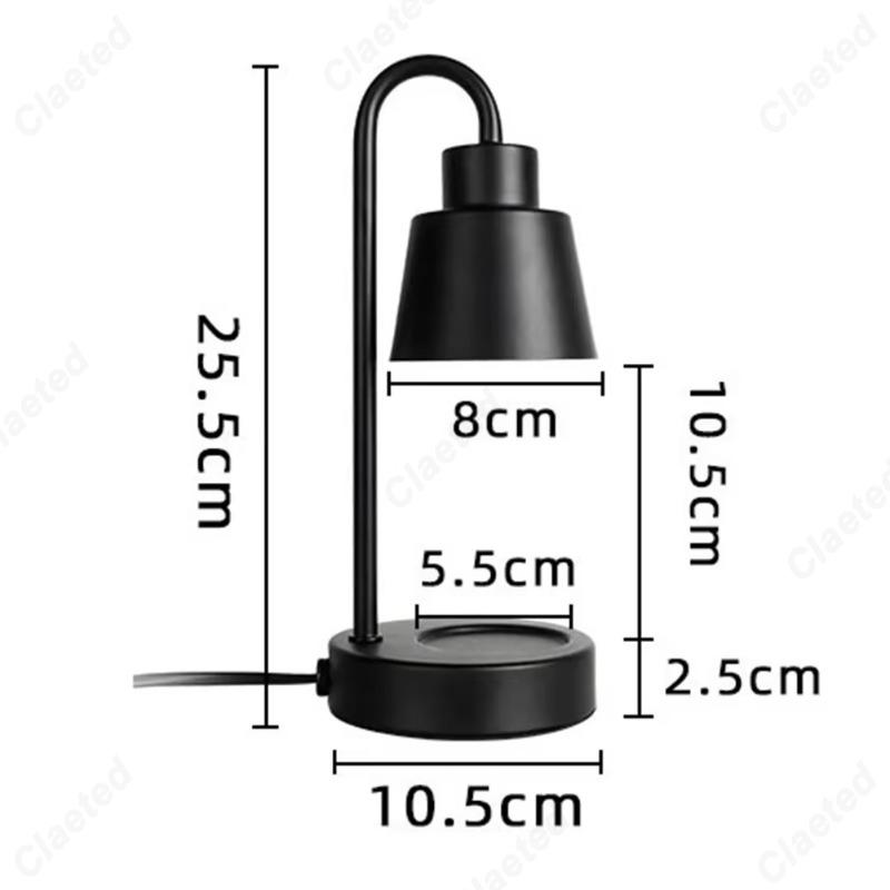 HOMZY Electric Candle Melting Table Lamp Retro Candle Heating Lamp Safe Candle Melt Warmer Light Dimming Switch for Bedroom Decoration