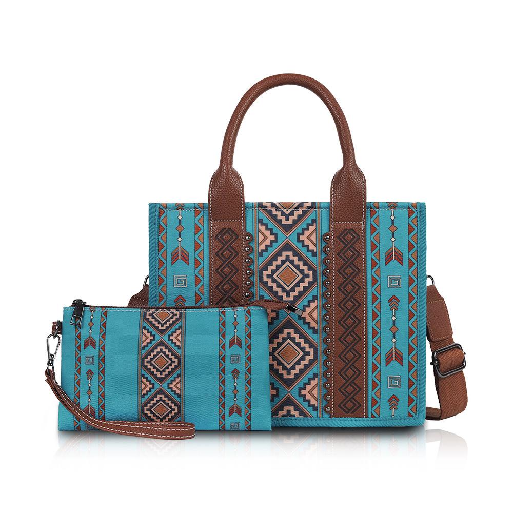 

Европейская и американская женская сумка в богемном стиле в форме ромба большой вместимости, сумка-тоут через плечо, сумка Lion Ridge 27*11.5*22+14cm зелёный