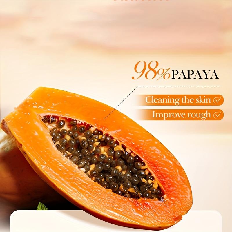 100g BIOAQUA Papaya Vitamin C Exfoliating Scrub Cream - Hypoallergenic, Moisturizing, Physical Exfoliation, Scented with Papaya,  and Deep Cleansing