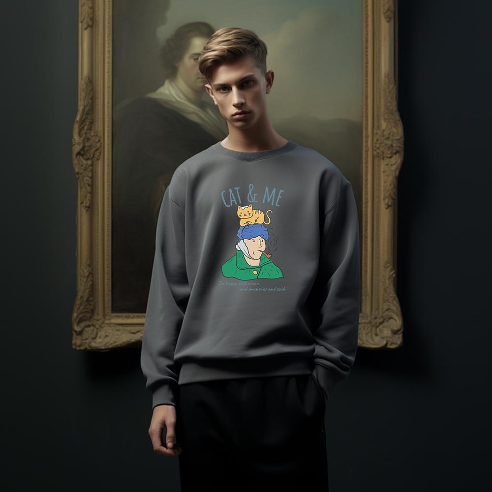 OHP Ohp X Goodd Van Gogh Fleece-Lined Sweatshirt