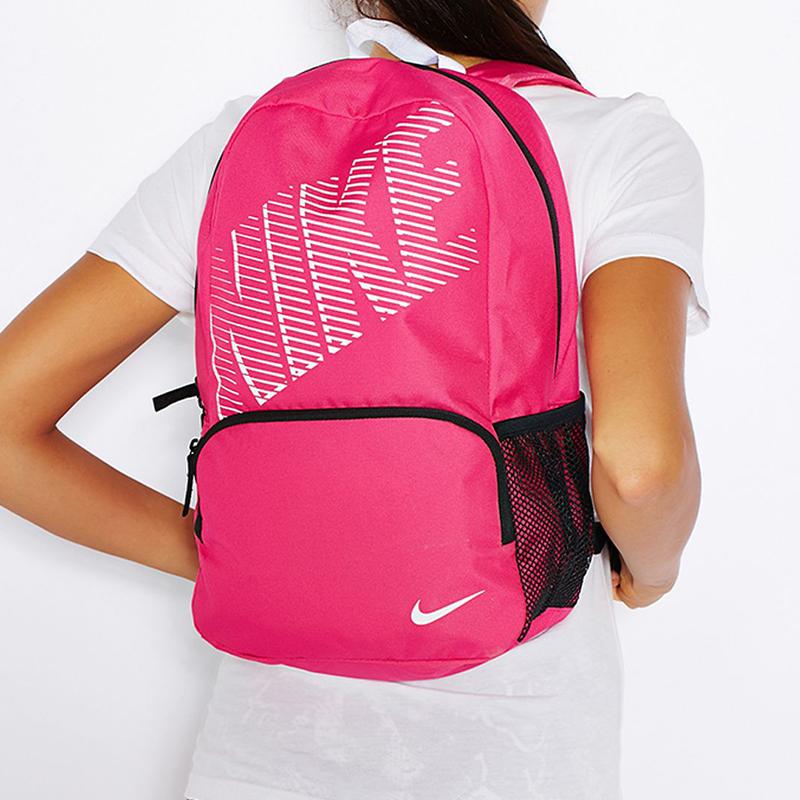 Nike Polyester Backpack Regular Unisex Rose Red Casual BA4865-616