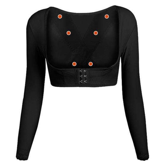 Women Shapewear High Elasticity Bust Lifting Adjustable Short/Long Sleeve/Sleeveless Body Shaper for Daily Wear