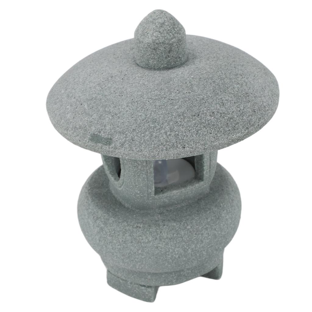 Pagoda Lantern Statue Sandstone Chinese Building Ornament Miniature Pagoda Model for Fish   Landscape