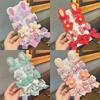 8pcs/set Cute Cartoon Rabbit Ear Hairpin Fabric Embroidery Flower Bowknot Hair Clips Girls Headwear Hair Accessories