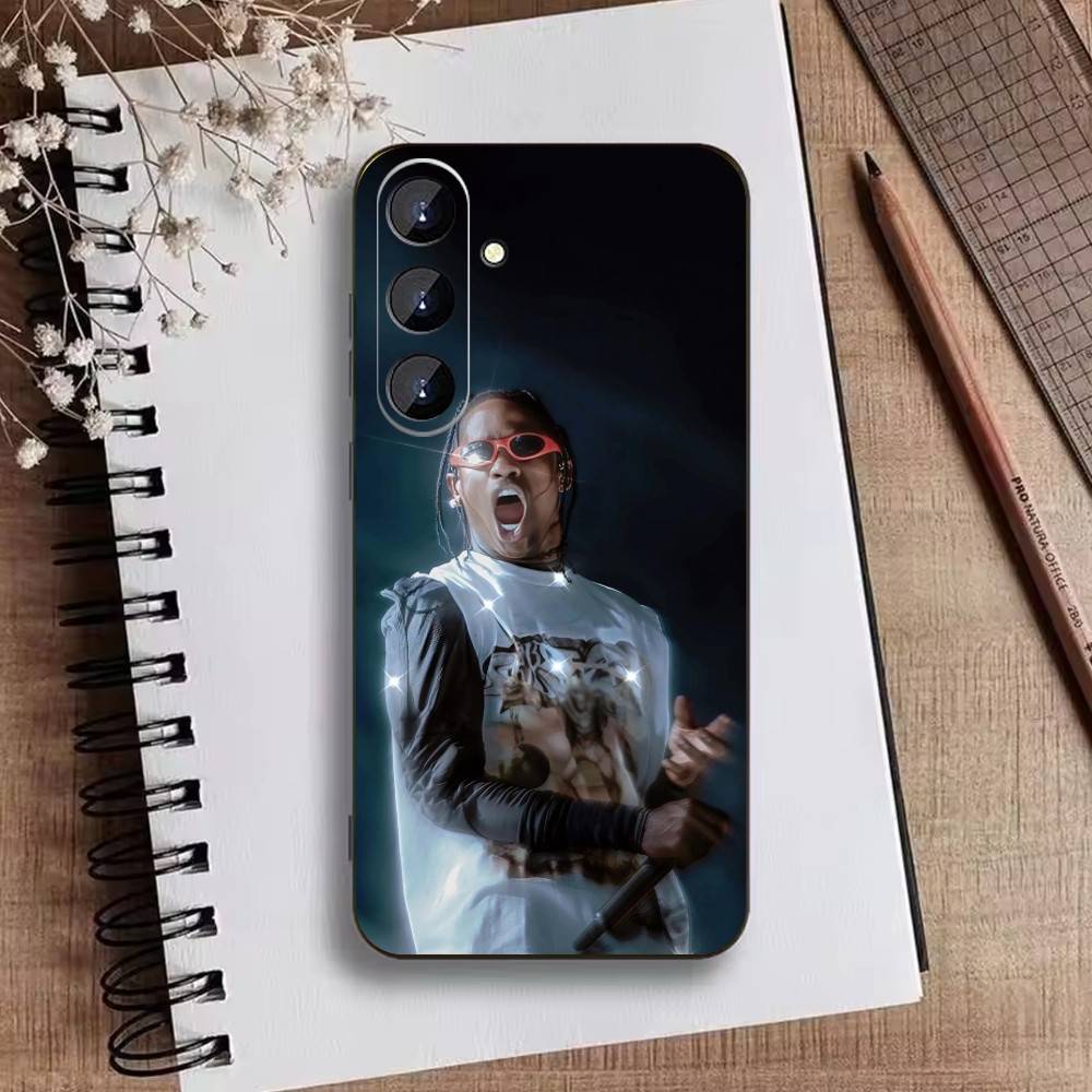 T-Travis S-ScottS Singer Phone Case For Samsung Galaxy A73,A21s,A22,A31,A52,A53,A71,A41Soft Black Shell