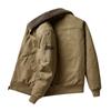 Autumn and Winter Thickened Warm Windbreaker Men's Pilot Jacket Wool Jacket Men's Autumn Winter Thick Warm Bomber Jacket Coats
