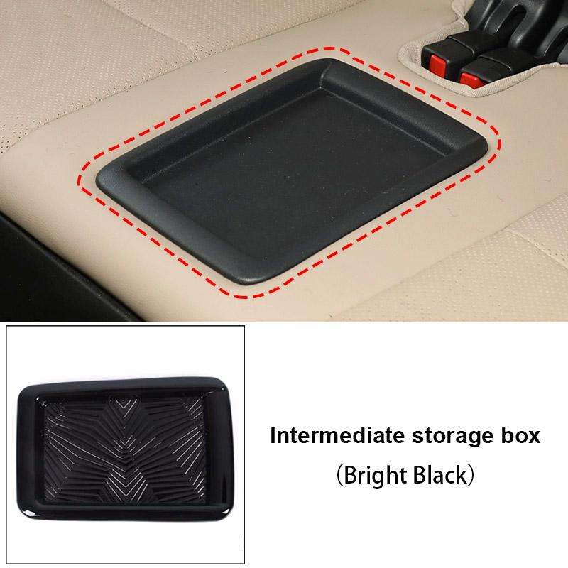 Vtear Rear Seat Cup Holder Protective Cover Decoration Car Interior Accessory For Toyota Land Cruiser 250 Prado LC250 2024-2025