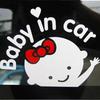 Cartoon Car Stickers Reflective Vinyl Styling Baby In Car Warming Car Sticker Reflective Self-Adhesive Waterproof Wall Sticker