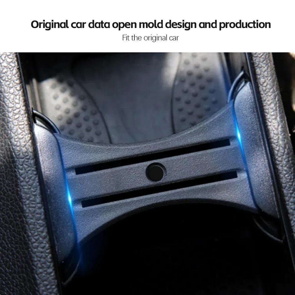 Car Water Cup Holder Limit Card Insert Coin Slot Center Console Panel For Volkswagen MK6 Golf 7/7.5 VW MK6 GTI R20 2008-2012 Cup Holders 5