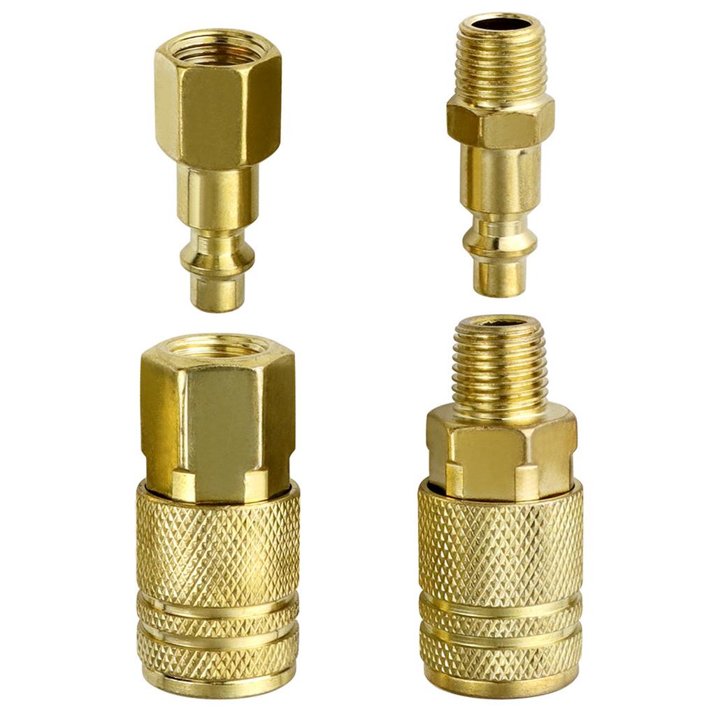 Adattatore Accoppiamento a Rilascio Rapido Raccordi Rapidi per Tubi dell'Aria Raccordo per Linea d'Aria Accessori per Compressori d'Aria