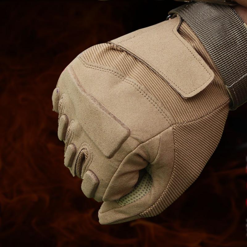 Gloves Men's Tactical Gloves Winter Fleece Full Finger Outdoor Microfiber Material Riding Motorcycle Gloves