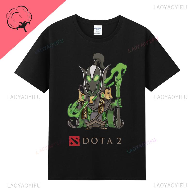 DOTA 2 Camiseta Famous Game TShirt Ropa Hombre 100 Cotton Crewneck Casual Classic Gamer Lover Gifts Tops Graphic T Shirts