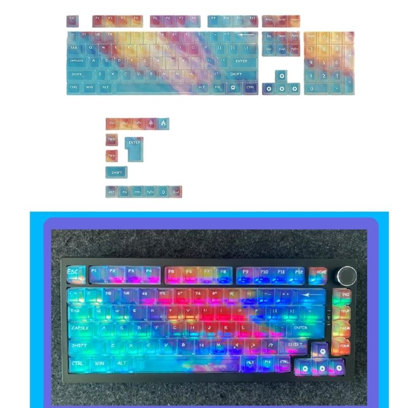 119pcs Replacement Keycaps OEM Height Design Multiple Theme for Mechanical Keyboards Premium PC Keycap Set