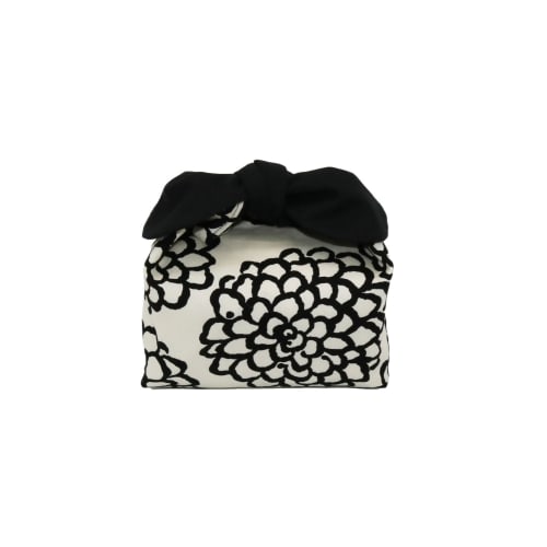 Insulated Lunch Bag, No Drawstring, Tie-On Type, Azuma Bag, Ribbon, Darya (Off-White)