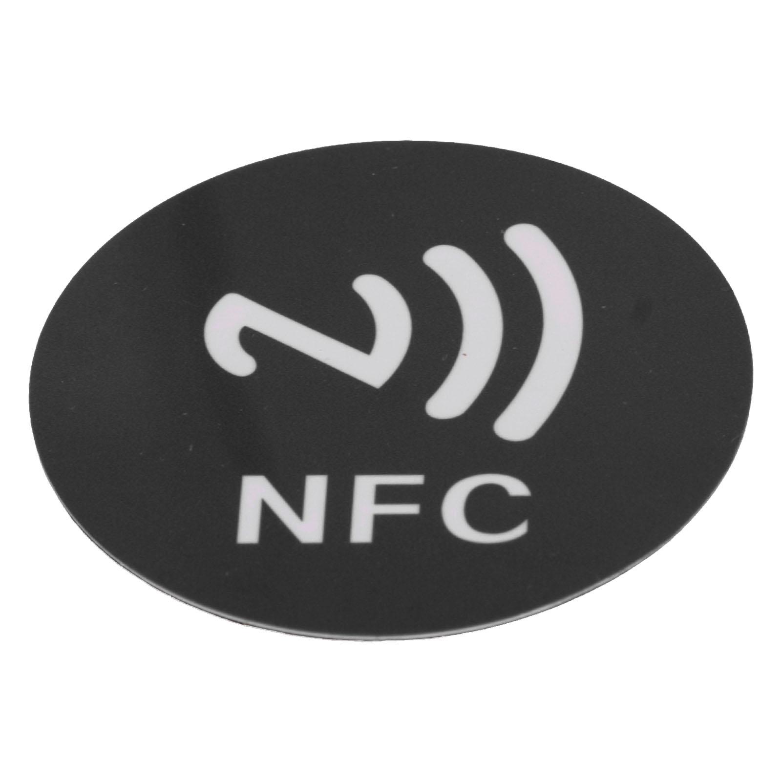 

20 шт. NFC-стикеров 125 кГц с защитой от помех, ID-стикер для телефона NFC для контроля доступа, домашнего ассистента, черный чёрный