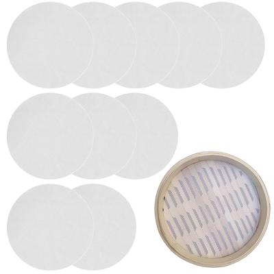 Doyime Steamer Food Grade 10 for Steamed Dim Round Heat for Steaming Chinese Dim Steamed and Other Steamed Dishes Sheets, Silicone, 21cm, Sheets,