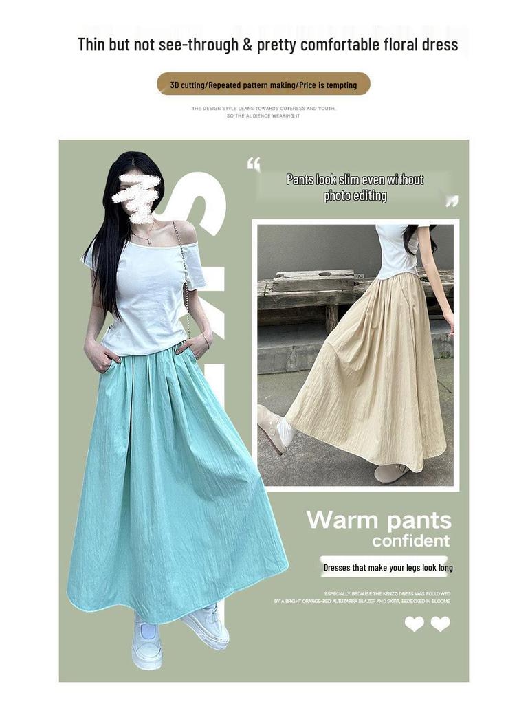End-of-Season Clearance: 90% Off - Women's Pink Yamamoto High-Waisted A-Line Summer Skirt, Petite Fit (2025 Collection)