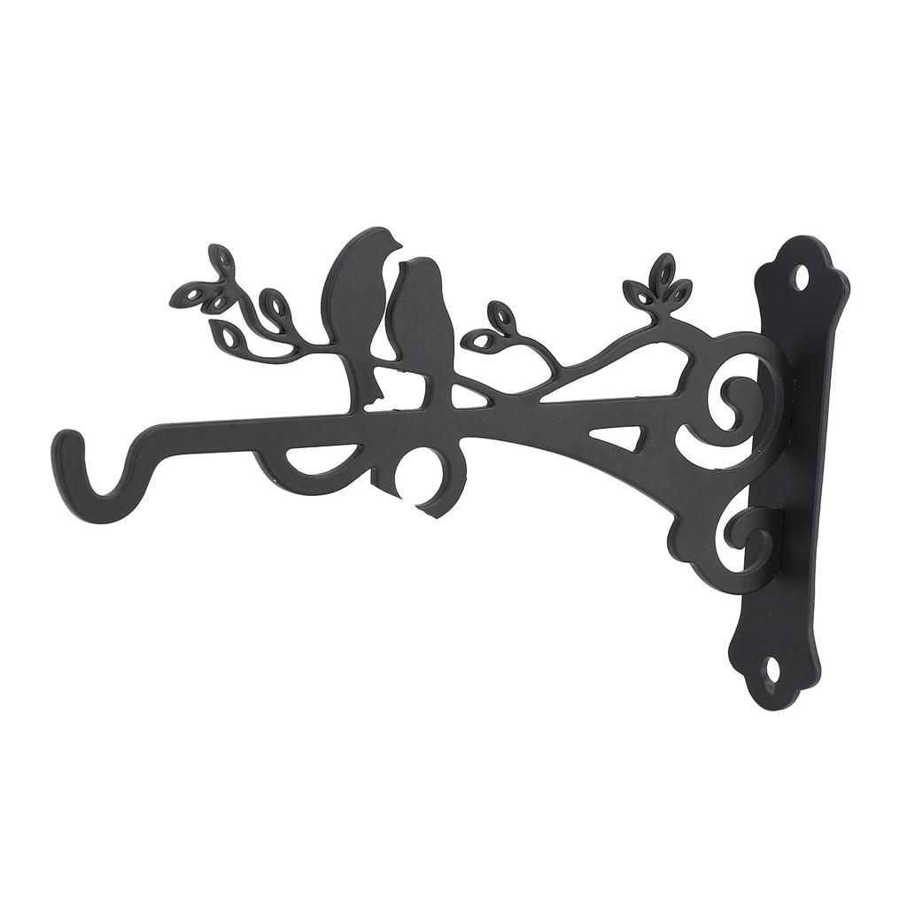 Hanging Plant Bracket Wall Hook Iron Decorative Plant Hanger with Screws for Bird Feeder Lanterns Wind Chimes Flower