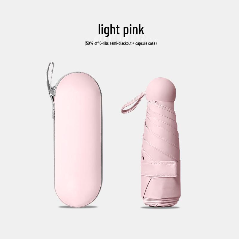 Compact UV Protection Dual-Use Mini Umbrella for Sun and Rain