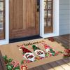 Christmas Pattern Square Area Rug Comfort Indoor Floor Carpet For Home Holiday Gift