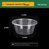 Disposable Transparent Plastic Round Food Containers with Lids
