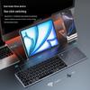 Ultra-Thin 2-in-1 Aluminum Bluetooth Keyboard with Large Touchpad for Desktop, Laptop, and Tablet