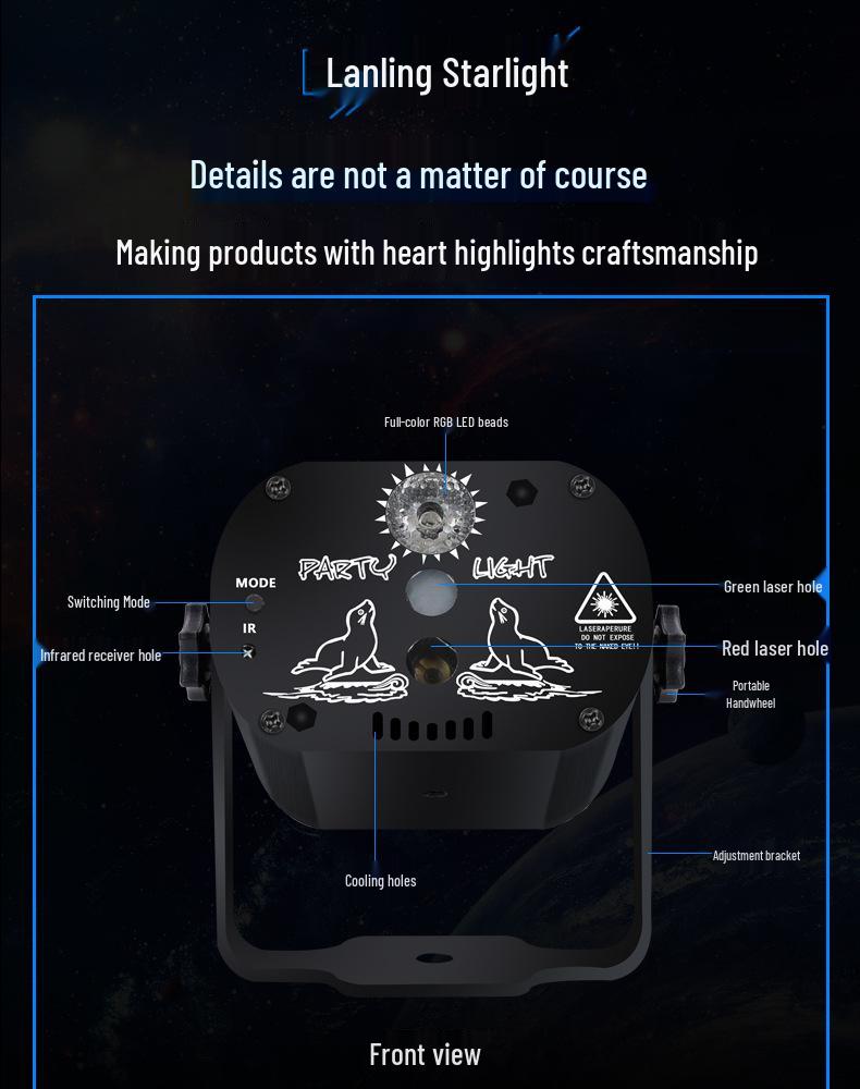USB Mini LED Laser Party & Atmosphere Light