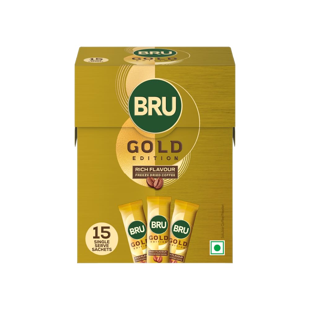 

Bru Gold Edition 100% Pure Coffee Sachet Box