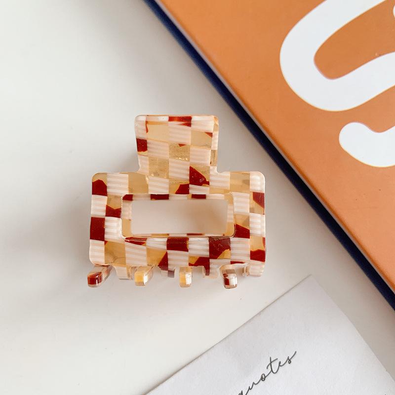 Korean Small Hair Clips for Women Acetate Hair Claws Elegant Colorful Geometric Shape Girls Claw Clip Hair Accessories Hairclip
