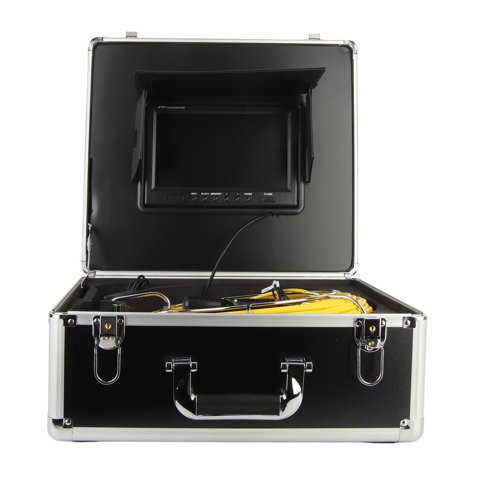 

Дренажная камера 9-дюймовый ЖК-дисплей Видеометр Трубная камера Промышленный эндоскоп Детектор канализационных труб US Plug