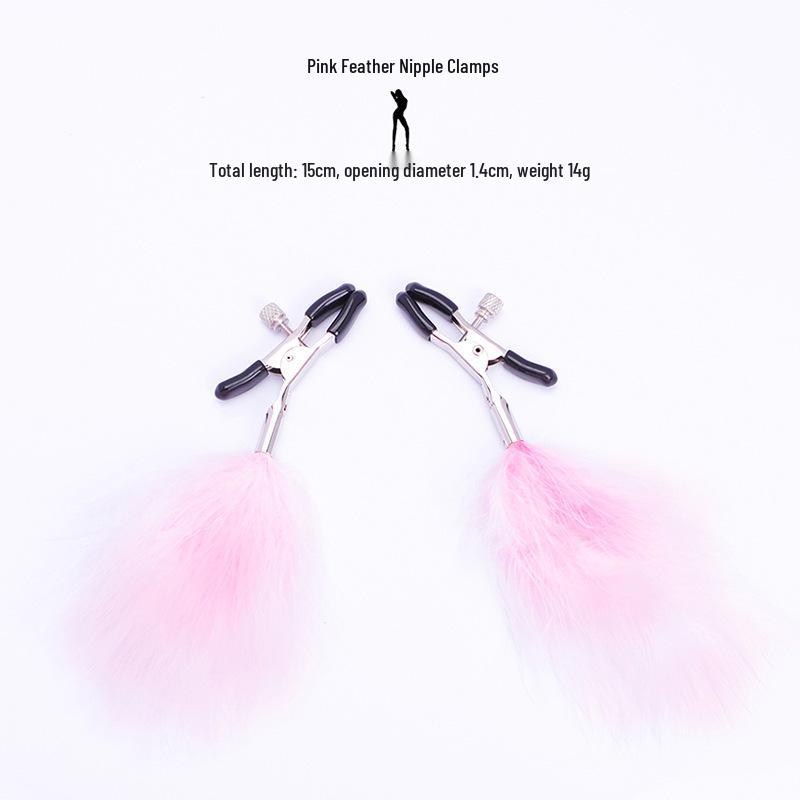 Women's Wearable Erotic Double Peaks SM Nipple and Vaginal Clamps