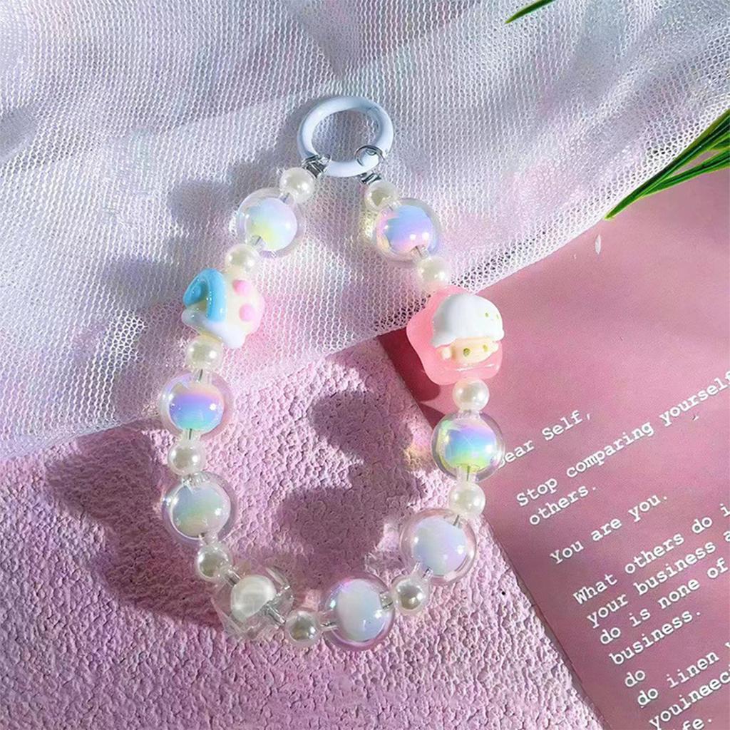 Niedlicher Kawaii Mini-Schlüsselanhänger mit Schleife, Cartoon-Design, bunt, für Telefon, Anti-Verlust, Lanyard, Rucksack, Anhänger, Dekoration, Geschenke