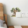 The Cozy Log Cabin Bedroom Living Room and Entrance Hall Switch Are Pasted with Home Beautification Wall Stickers
