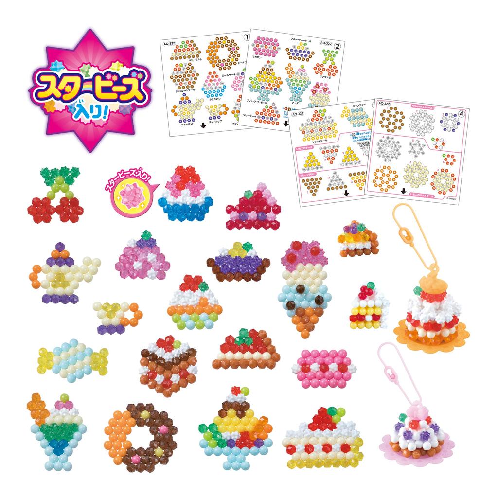 Aquabeads Star Beads Fluffy Sweets Set ST Mark Ages 6 and Crafting EPOCH (Sold Separately) AQ-322 Certified, Up, Water-Based Toy, Toy, Aquabeads,