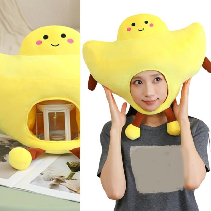 Kids Stretchy Pull On Embroidered Hat With Movable Limbs For Make Up Parties Indoor Outdoor Activity