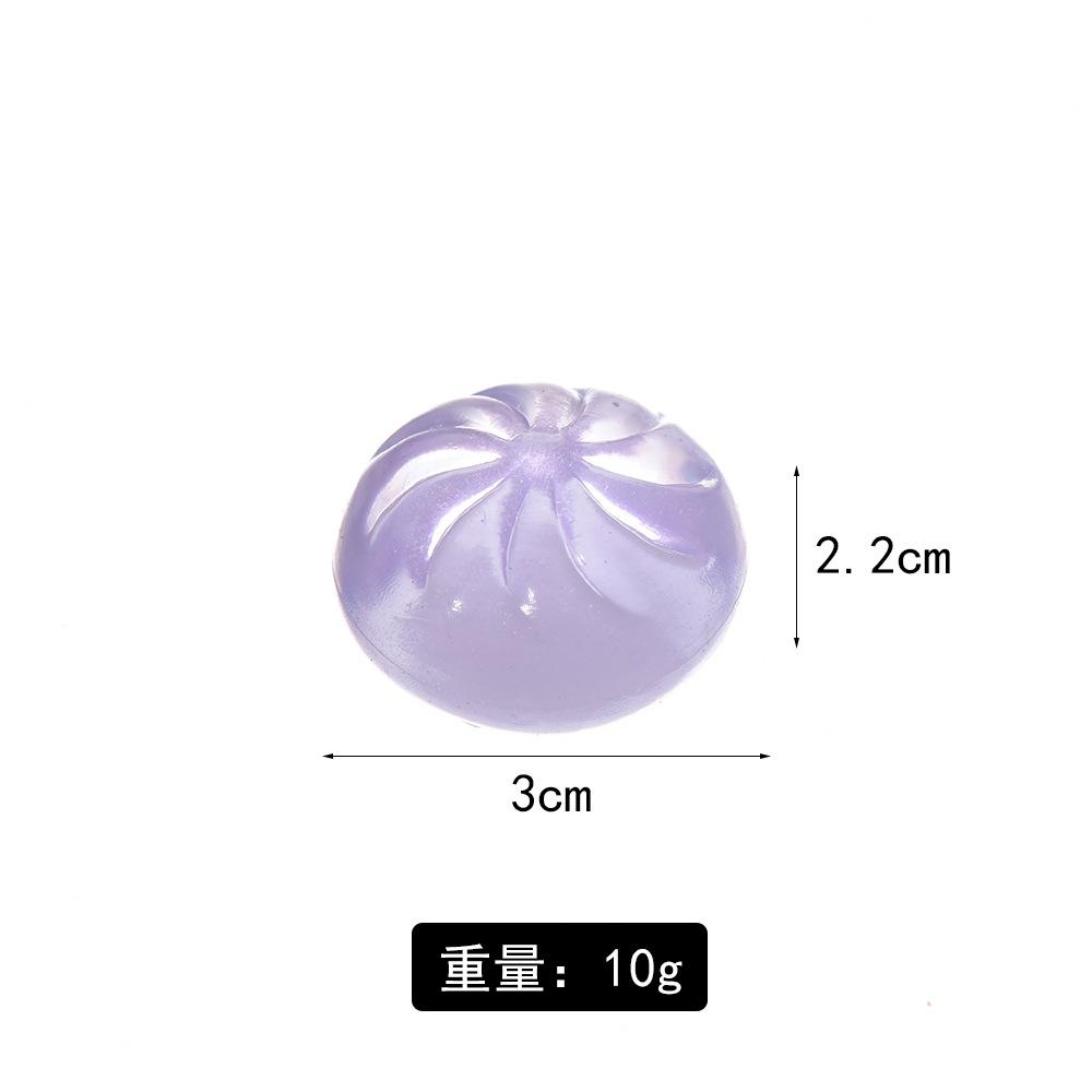 4Pcs/Set Crystal Dumpling Squishy Squeeze Toys Mini Dumpling Anti-Stress Ball Slow Rebound Squeezing Relaxing Toy Gifts