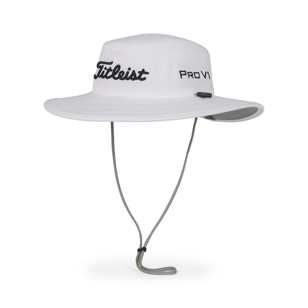 Titleist Tour Aussie Hat, White/Black, TH24TAUSN2-10