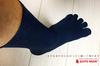Gutsman Ultimate Optimal Size S Navy Five-Toe Socks, Deodorizing, Antibacterial, Compression, Sweat-Wicking, Quick-Drying, (23-25cm),