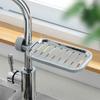 Adjustable Faucet Rack Anti-Rust Draining Rack Soap Box Sink Rack  Dish Cloth Storage