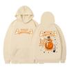 Unisex Hooded Sweatshirt With Astronaut Print Loose Fit Casual Sportswear Men Women Teens