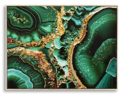 Laquared Wall Panting With Frame Smeraldy -B- 82X4X62 Cm