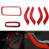 18 st/set Bilinredningstillbehör Dekor Trimskydd Automobil Interiör Stickers För Jeep Wrangler JK JKU 4 Dörrar
