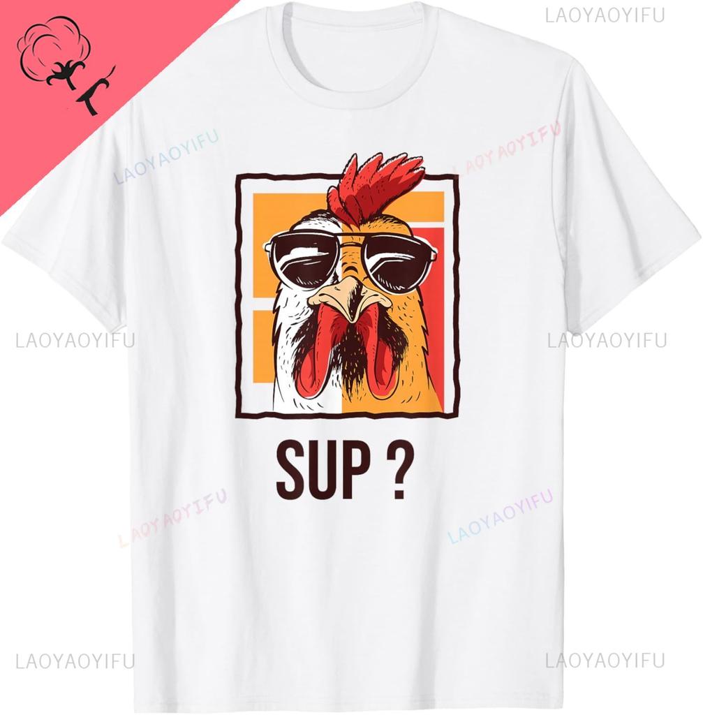 Cute Chicken Lover Gardening Farmer Henhouse Coop Chicken TShirt Couple Cotton Printed Graphic Tee Funny Shirt