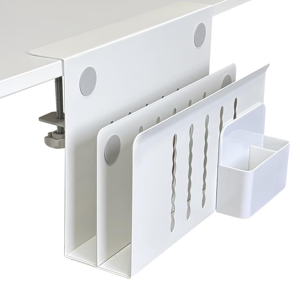 RMNKTHC Laptop Stand Deskside Storage Steel No Drilling or Assembly Pen 5kg Weight Vertical Tablet Compatible & Rack, Construction, Required, Two-Tier